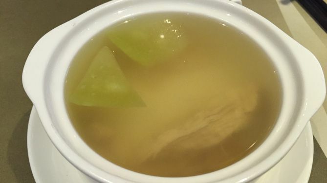 蜜瓜鮮螺頭燉(瓜と貝と鶏のスープ)